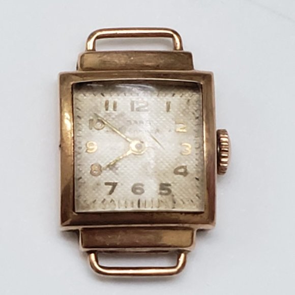Antique Vintage Original Soviet 14K 583 Rose Gold Mechanical Watch "ZARYA" USSR